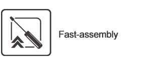 Fast assembly unit led display
