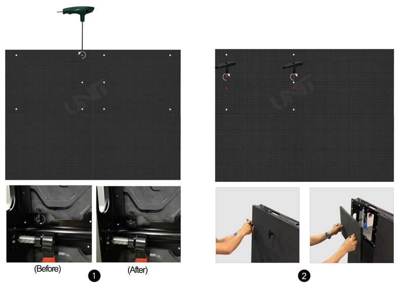Unit OF800 outdoor frontal service LED display