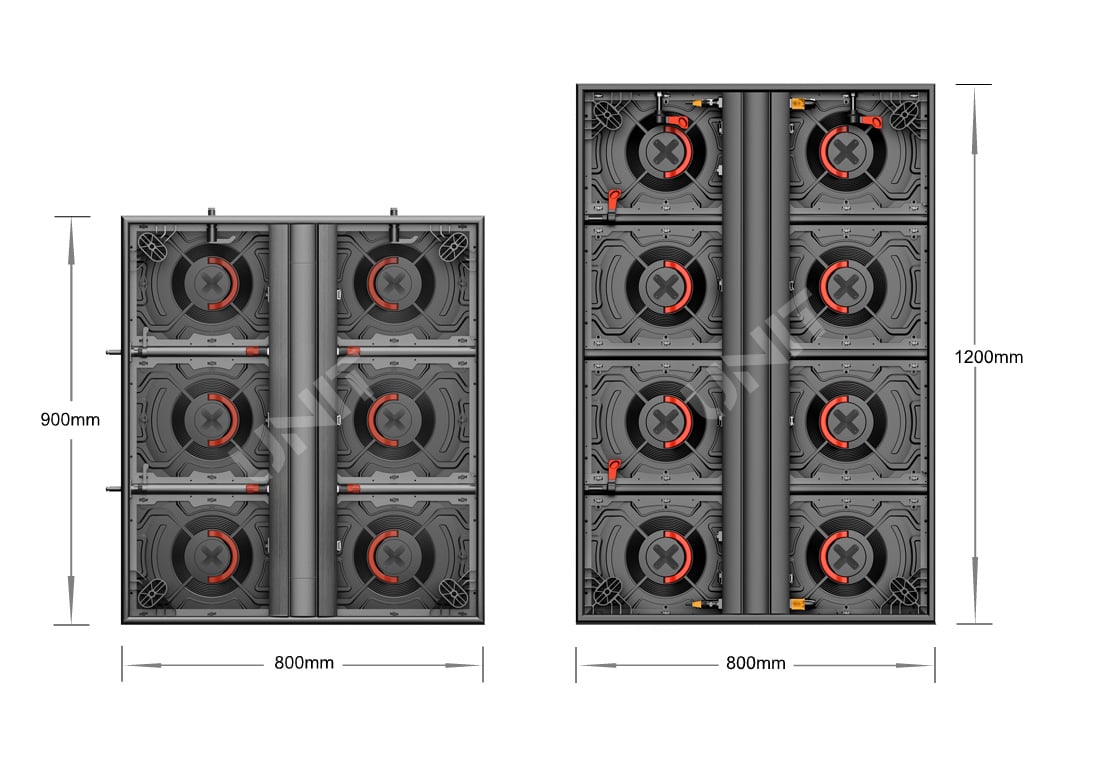 Unit OF800 outdoor frontal service LED display