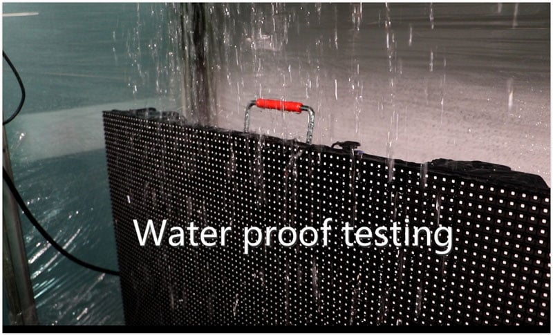 outdoor LED display waterproof test