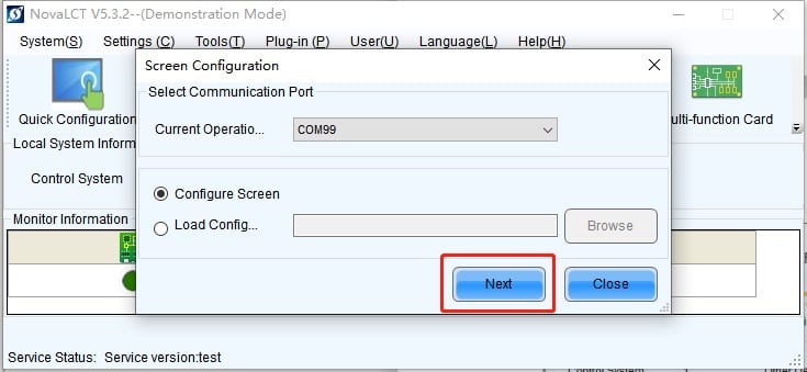 Novastar NovaLCT Screen Configuration