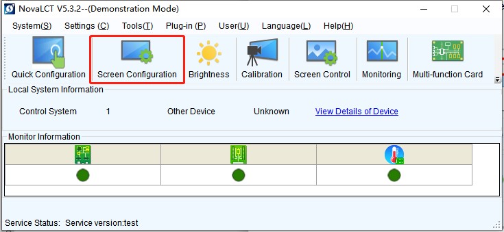 Novastar NovaLCT Screen Configuration