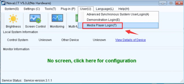 novastar NovaLCT media player login