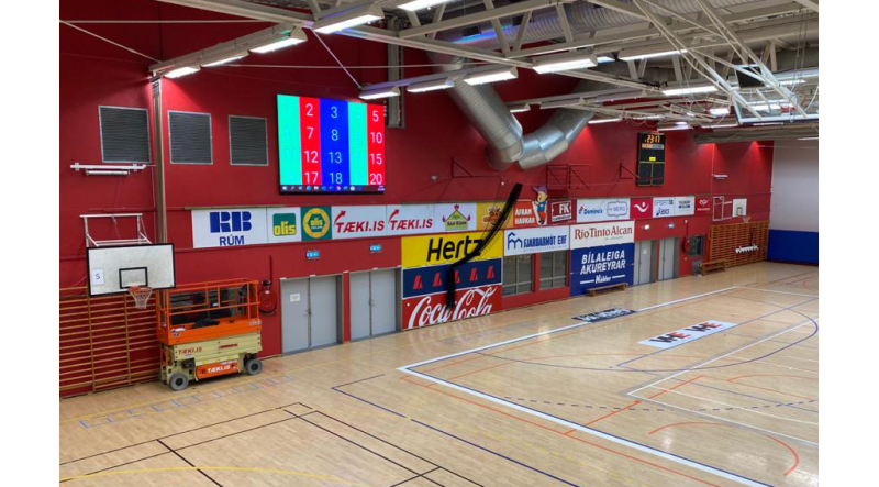 iceland sports led display