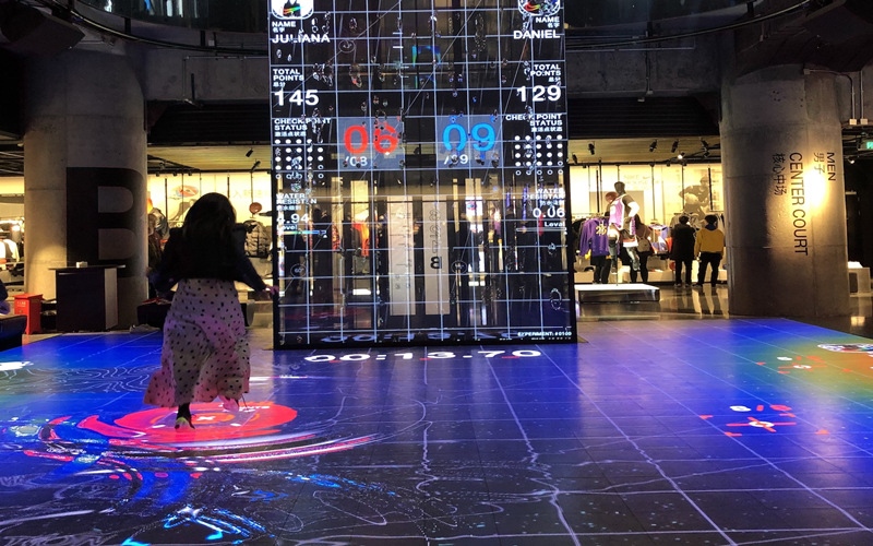 LED floor display screen case sharing