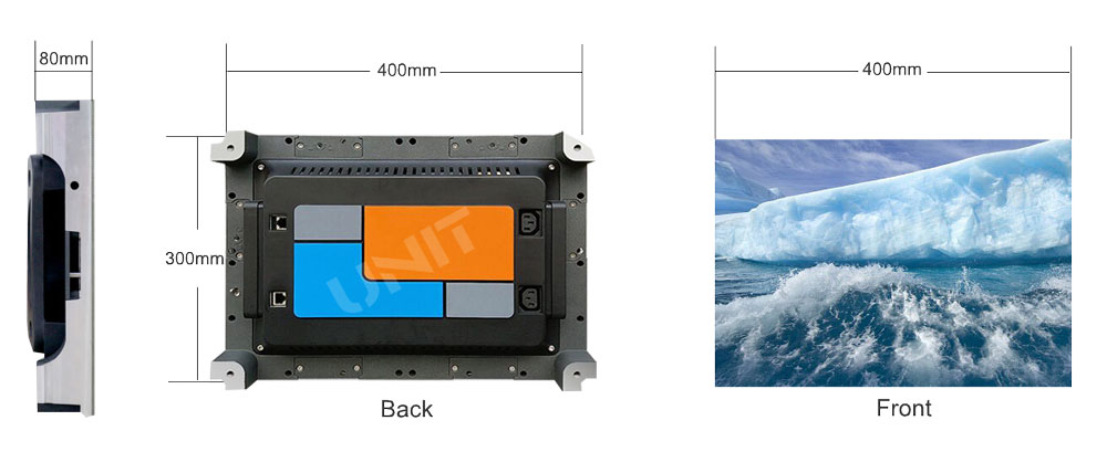 400X300mm HD LED display
