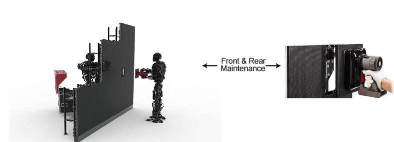 Front & Real Maintenance led display