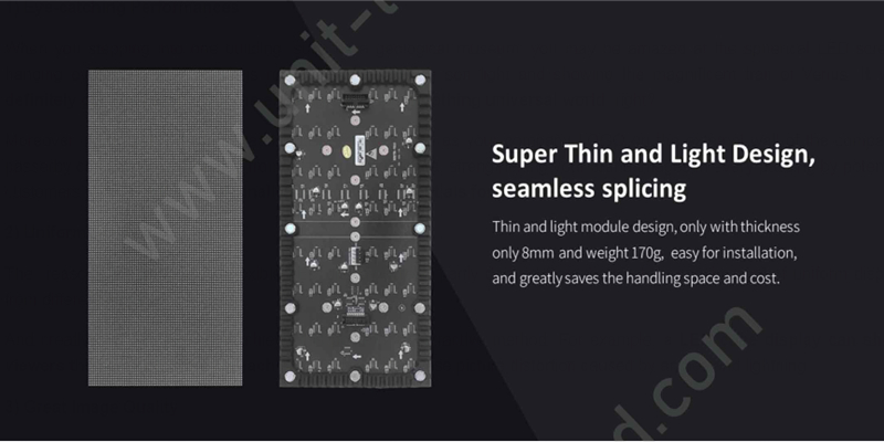 Unit soft LED display