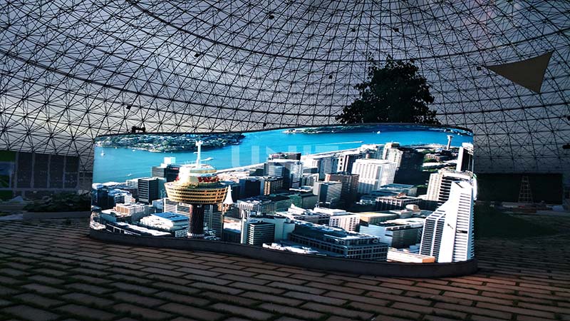 flexible curved LED video wall