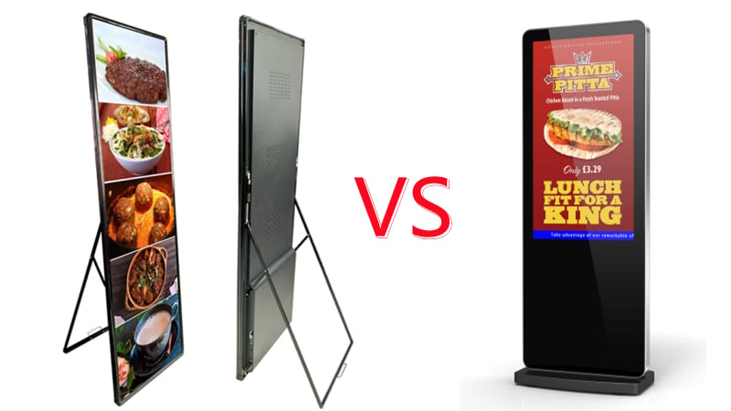 LED poster screen or LCD poster