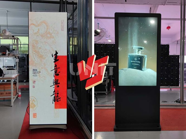 LED poster vs LCD poster