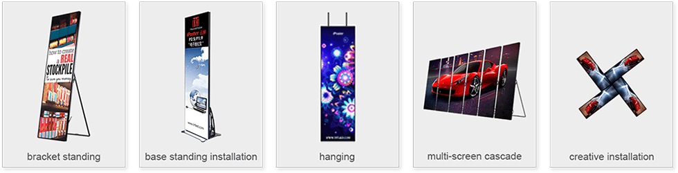 Multi-installation-poster-LED-display