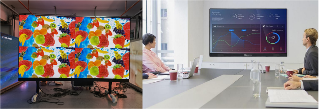 Floor Mounted and Wall Mounted AIO led display