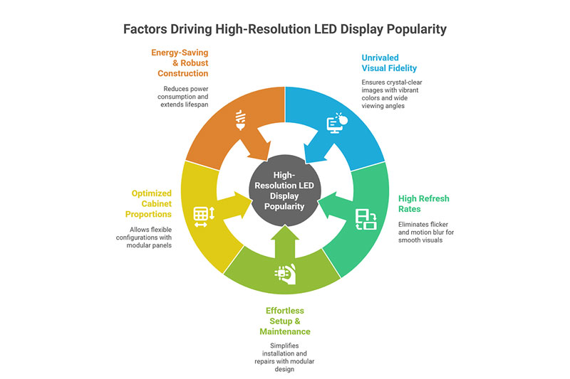 Why is High Resolution LED Screen More and More Popular