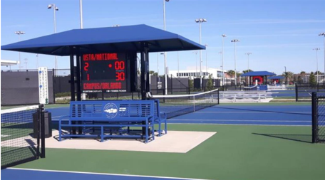 Monochrome LED video scoreboard