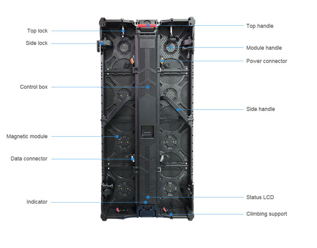 Professional p3.9 rental LED display (2)