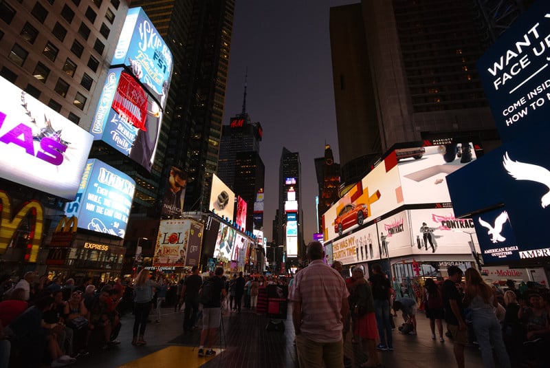 commercial led display in city