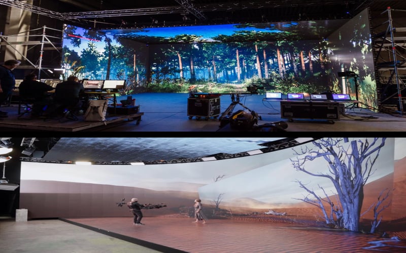 led virtual 3D fliming production