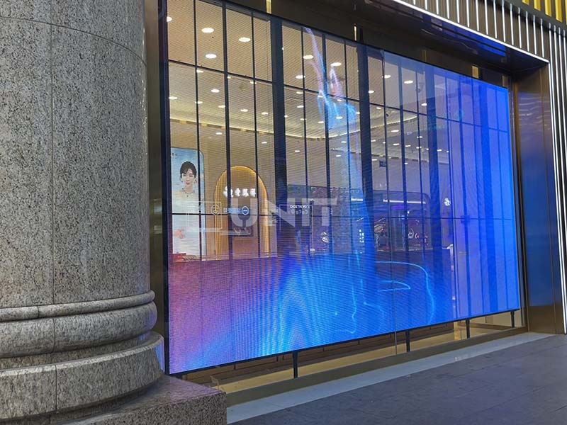 LED Display for Shop - Transparent LED Display (2)