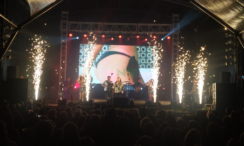 big stage led video screen