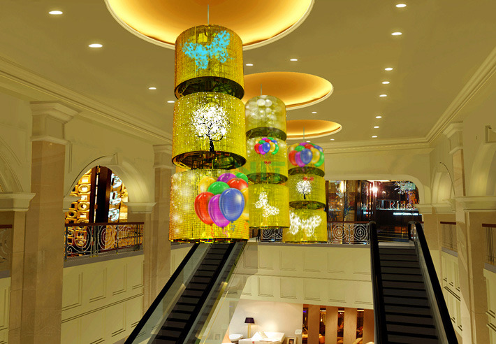 curved tranparent led screen