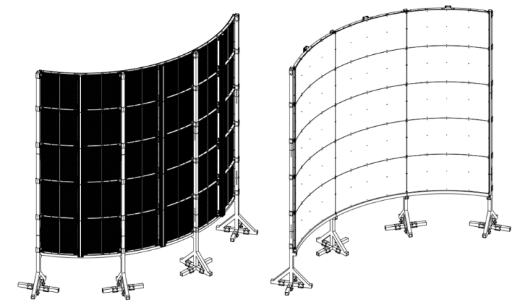 curved transparent led screen