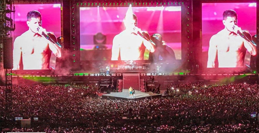 LED video wall for concerts