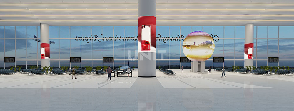 LED-Sphere-Screen-for-The-Airport