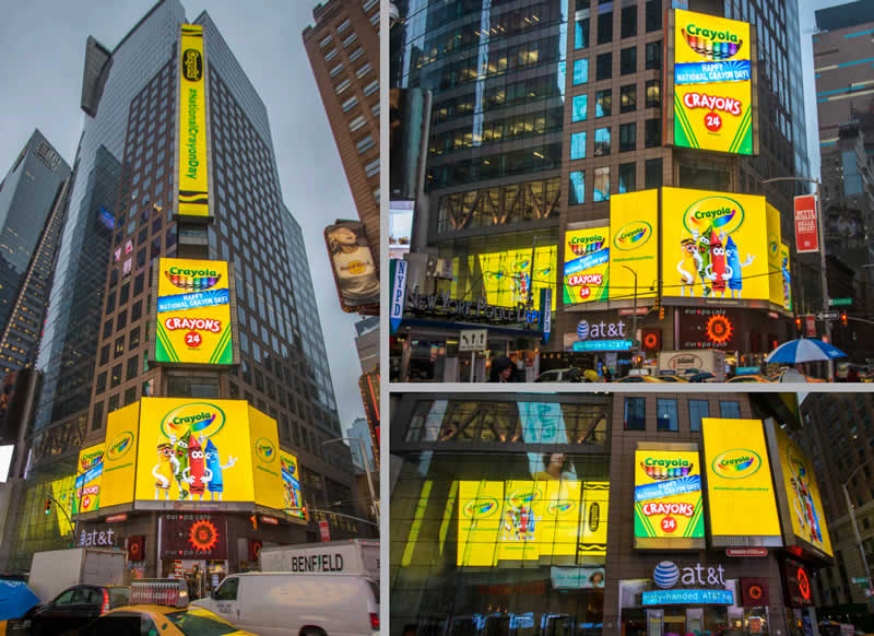 Reuter's Advertising 3D LED Screen in times square