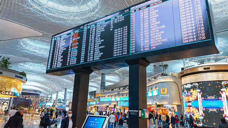 airport LED display screen (2)