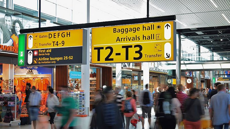 airport LED signage