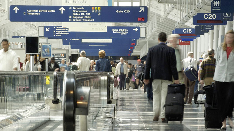 airport terminal screen