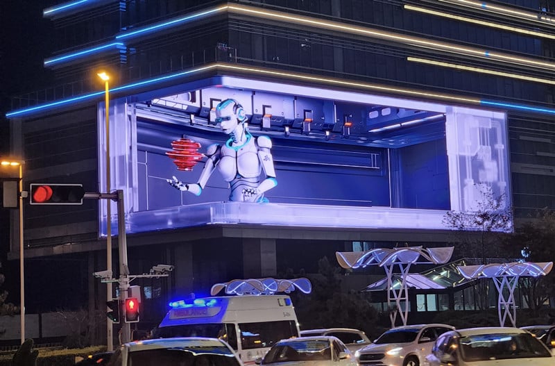 3D billboard in Qingdao