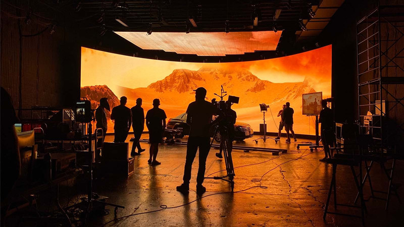 virtual production LED wall