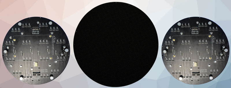 round led display