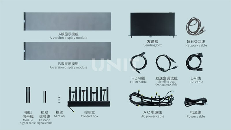 holographic-led-display-assembly-parts