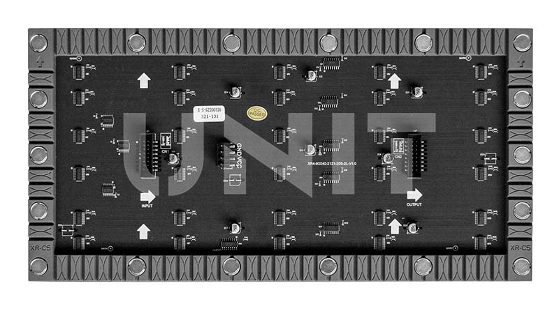 P4mm led flexible module Backside View