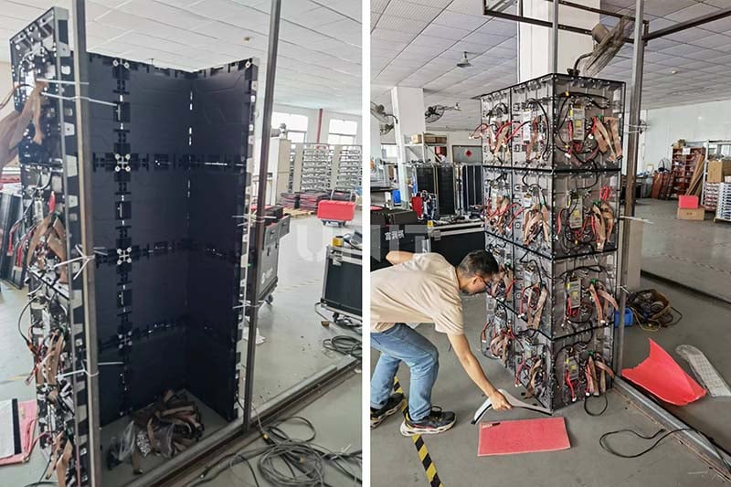 pillar led screen installation