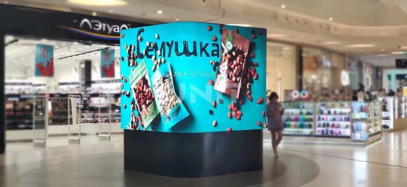 shopping mall column led screen