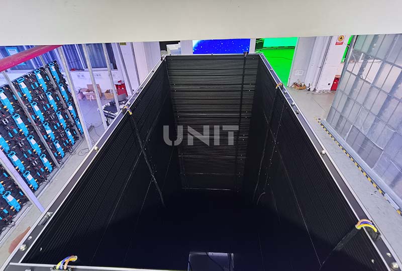 top side look of led pillar display