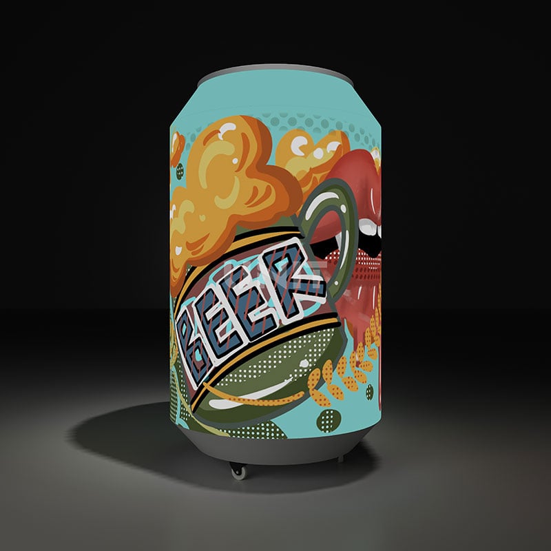 LED Beer Can Display (2)