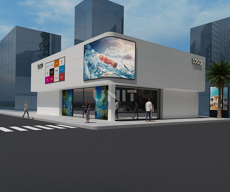 curved LED display in shopping mall (3)