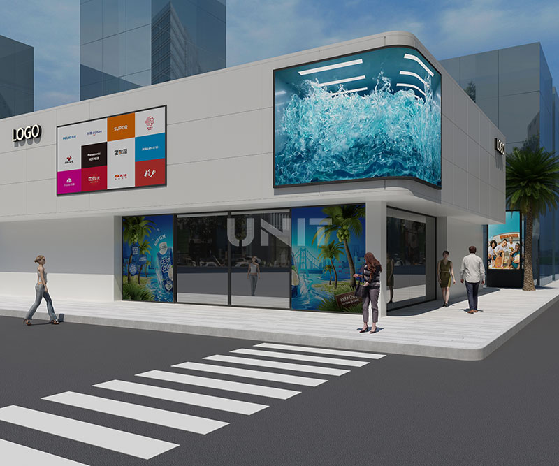 curved LED display in shopping mall (4)