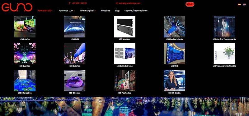 Euno Display screen suppliers in Europe