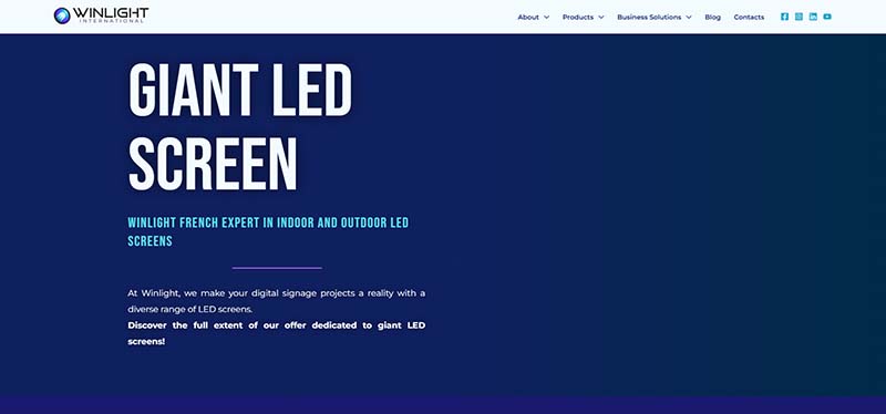 Winlight LED screen supplier in Europe