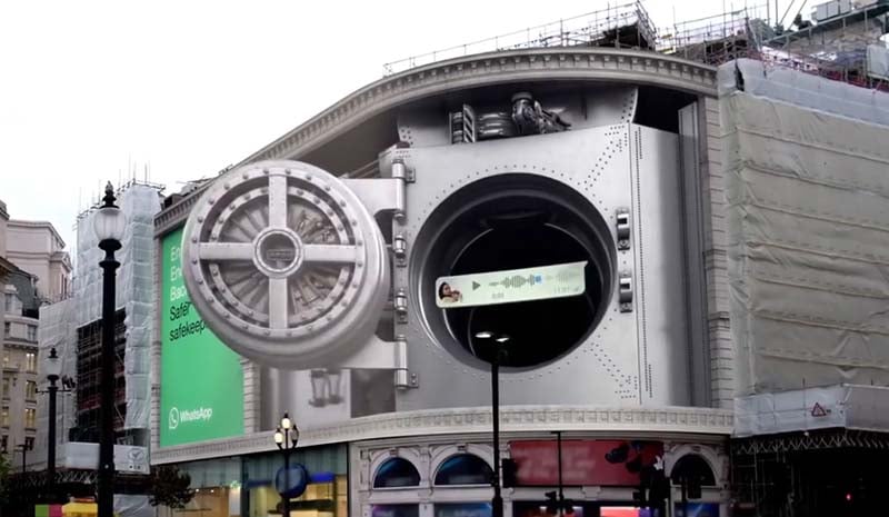 3D advertising examples in London
