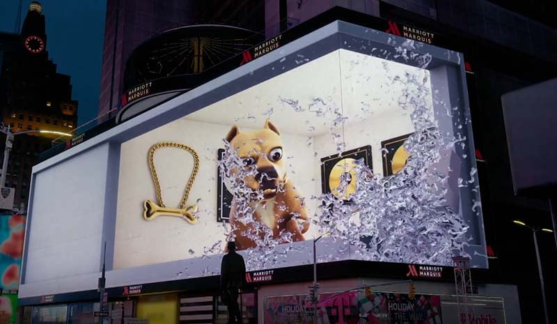 3D advertising examples in New York