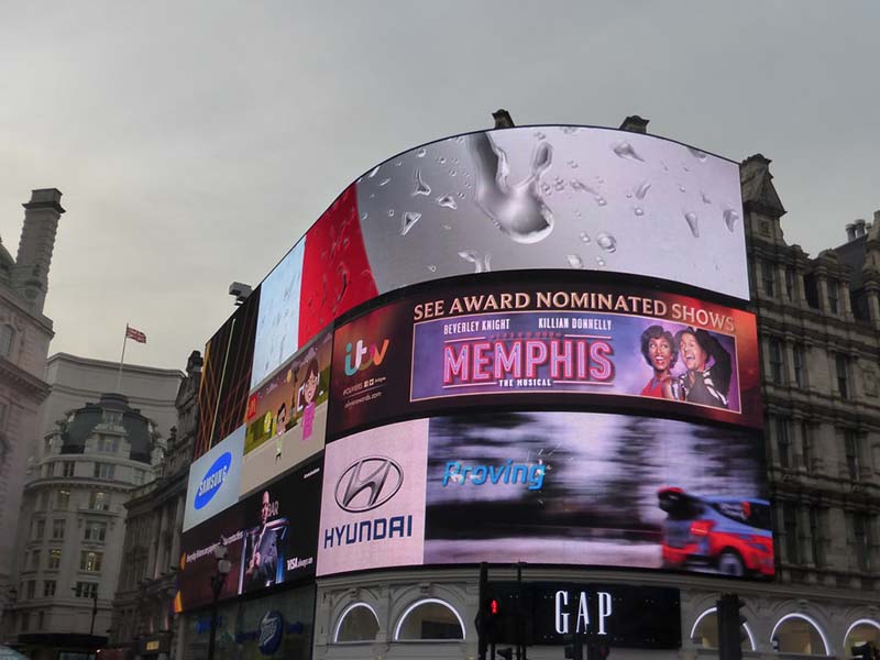 Advertising full color display