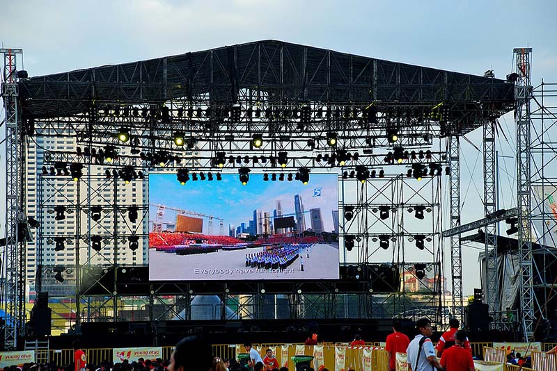 full color LED video wall