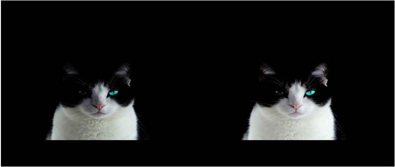 Comparsion of display effect